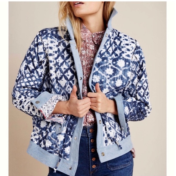 Anthropologie Blank NYC reversible patchwork jacket - Picture 9 of 12
